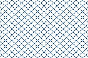 Naklejka premium Grid fabric pattern, white background.