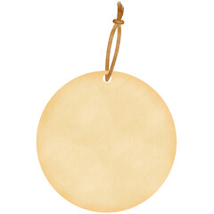 Beige Circle Gift Tag