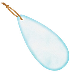 Blue Waterdrop Gift Tag