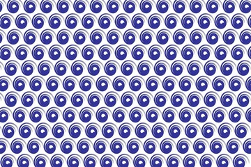 Fototapeta na wymiar Fabric pattern arranged in blue diagonal lines, white background.