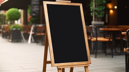 Chalkboard menu sign mockup. 
