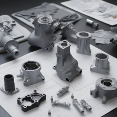 an image series detailing the assembly of a complex product