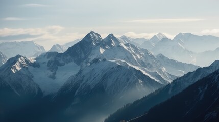 Obraz premium Mountain during winter