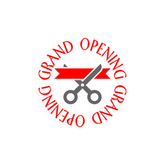 Grand opening isolated on transparent background