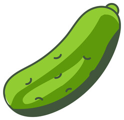 cucumber vegetable ilustration