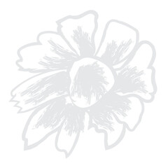 Monochrome Abstract Floral Seamless Pattern Design