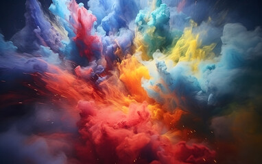 Obraz na płótnie Canvas Color Explosion (06)