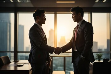 business people shaking hands