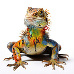 Obraz premium iguana on white background