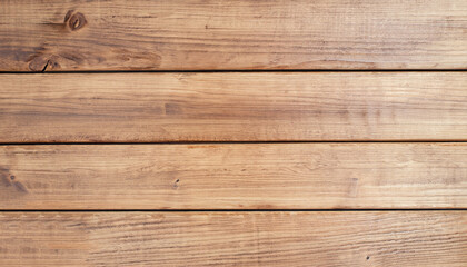 Obraz premium brown wooden plank desk table background texture top view