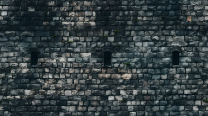 Seamless Castle Stone Wall texture for graphic design and object textures. 