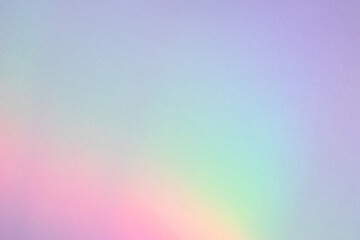 Blurred spectrum rainbow light refraction texture. Retro Lo-fi photo light leak overlay effect. Shadows for natural light effects. Abstract holographic flare on a white wall