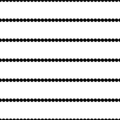 A simple striped pattern. Seamless vector pattern with black stripes of dots on white background