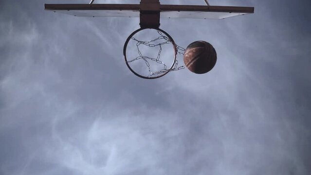 basketball hoop on the street, dank