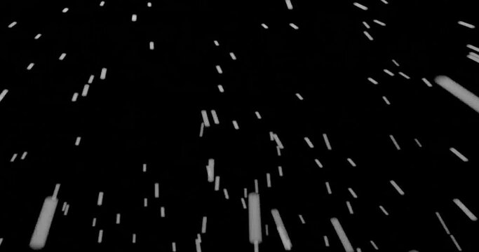 snow fall for christmas or winter overlay in mov with transparent background.