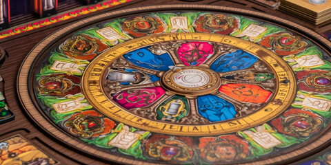 A graphic background with mixed colors and shapes - Generative AI