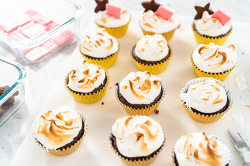 S'mores cupcakes