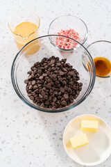 Christmas cookie-cutter peppermint fudge