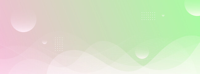 banner background. colorful, pink and green pastel wave effect gradation eps 10