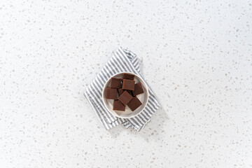 Homemade plain fudge