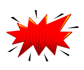 Comic Boom Explosion Bubble Star