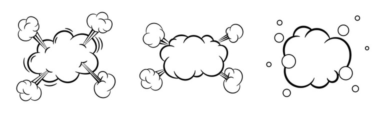 Comic Boom Explosion Bubble Cloud