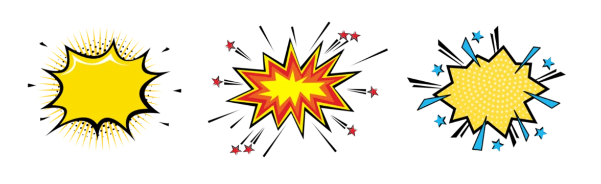Comic Boom Explosion Bubble Star