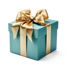 Obraz premium Gift box isolated on pure white background. Work (clipping) path available