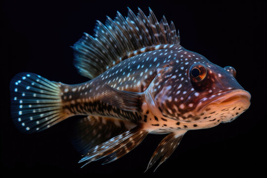 Underwater Wonder: Complete View of a Stargazer Fish