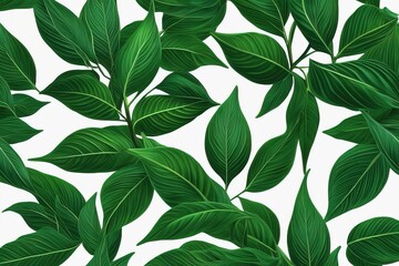 tropical leaf seamless pattern.