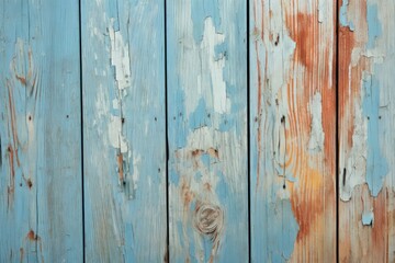 Old wooden planks with cracked paint.