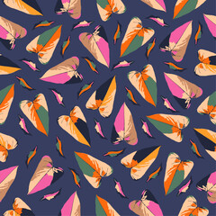 Tropical vector seamless pattern.Botanical contemporary seamless pattern.Tropical leaves.Fashionable template.	