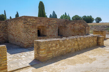 A Bakery of the Roman city of Italica, next to the Planetarium House. Located in Santiponce,...
