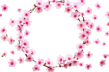 Fototapeta na wymiar sakura flowers isolated on white