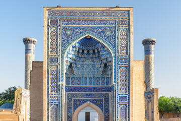 Exterior of the Gur-e-Amir (Guri Amir) in Samarkand, Uzbekistan - 633700134