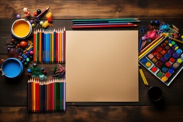 back-to-school frame with blackboard and whiteboard. back-to-school concept.