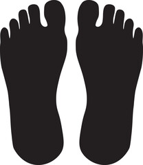 Human feet vector design.
