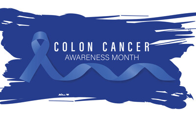 Colon Cancer Awareness Month Vector Illustration . Banner, poster, card, background design.