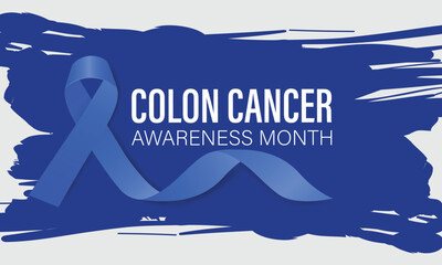 Colon Cancer Awareness Month Vector Illustration . Banner, poster, card, background design.