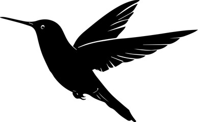 silhouette of a humming bird 2