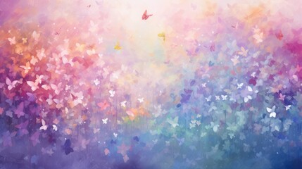 Fototapety  Butterflies colors background