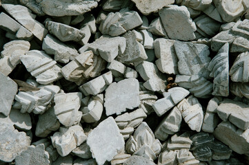 pile of stones during construction work