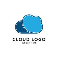 Cloud logo design creative idea