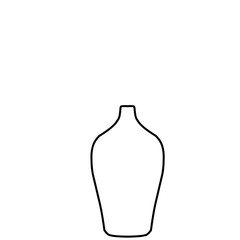 Vases Outline Illustration 