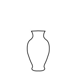 Vases Outline Illustration 