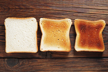 Slices of toasted bread