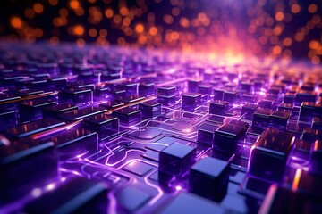 Obraz premium abstract technology and innovation background, generative ai