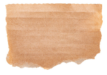 Blank brown corrugated cardboard paper with fine texture fiber details with copy space for text,...