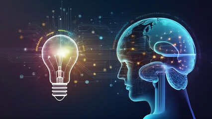 A light bulb shines brightly in your head when you have a brilliant idea.