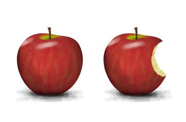 Realistic apple